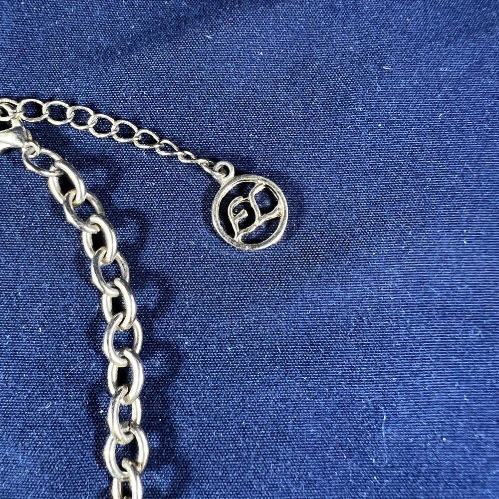 Erica Lyons Pink Faceted Stone Statement Necklace Gold-Tone Chain Adjustable Len - Picture 3 of 3